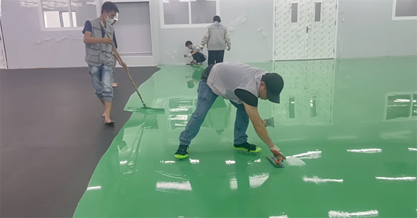 Thi công sơn epoxy sàn nhà xưởng chuyên nghiệp hiệu quả cao